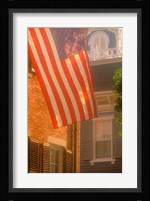 Massachusetts, Nantucket Island, US flag Fine Art Print