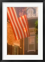 Massachusetts, Nantucket Island, US flag Fine Art Print