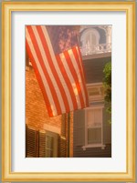 Massachusetts, Nantucket Island, US flag Fine Art Print