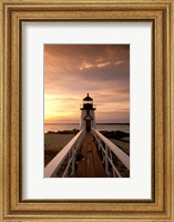 Brant Point lighthouse at Dusk, Nantucket Fine Art Print