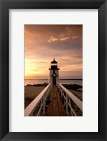 Brant Point lighthouse at Dusk, Nantucket Fine Art Print