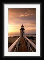 Brant Point lighthouse at Dusk, Nantucket Fine Art Print
