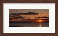 Sunset over the ocean, Jetties Beach, Nantucket, Massachusetts Fine Art Print