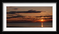 Sunset over the ocean, Jetties Beach, Nantucket, Massachusetts Fine Art Print