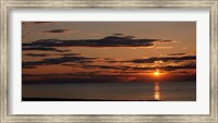 Sunset over the ocean, Jetties Beach, Nantucket, Massachusetts Fine Art Print