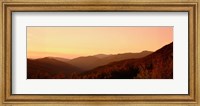 Sunset over a landscape, Kancamagus Highway, New Hampshire Fine Art Print