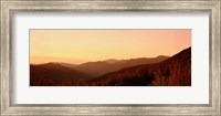 Sunset over a landscape, Kancamagus Highway, New Hampshire Fine Art Print