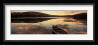 Water And Boat, Maine, New Hampshire Border Fine Art Print