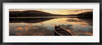 Water And Boat, Maine, New Hampshire Border Fine Art Print