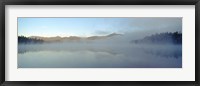 Lake with mountain range in the background, Chocorua Lake, White Mountain National Forest, New Hampshire Fine Art Print