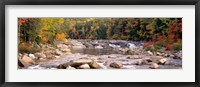New Hampshire, White Mountains National Forest, River flowing through the wilderness Fine Art Print