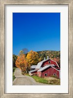 Rural barn in autumn, New Hampshire Fine Art Print