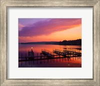 New Hampshire Dock and Lake Winnipesaukee Fine Art Print
