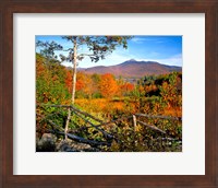 Autumn landscape of Mount Chocorua, New England, New Hampshire Fine Art Print