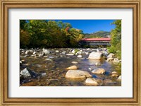 Covered bridge over Swift River, New Hampshire Fine Art Print