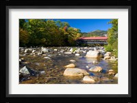 Covered bridge over Swift River, New Hampshire Fine Art Print