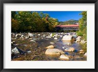 Covered bridge over Swift River, New Hampshire Fine Art Print