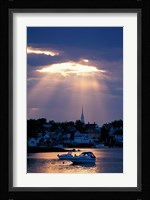 The North Church Rises Above Portsmouth, Piscataqua River, New Hampshire Fine Art Print