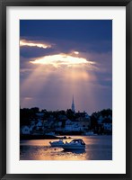 The North Church Rises Above Portsmouth, Piscataqua River, New Hampshire Fine Art Print
