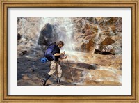 Backpacking in White Mountain National Forest, Base of Arethusa Falls, New Hampshire Fine Art Print