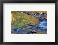 Fall Reflections in the Waters of the Lamprey River, New Hampshire Fine Art Print