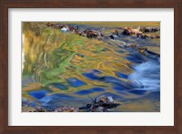 Fall Reflections in the Waters of the Lamprey River, New Hampshire Fine Art Print