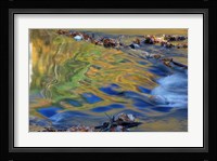 Fall Reflections in the Waters of the Lamprey River, New Hampshire Fine Art Print