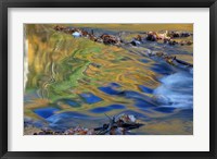 Fall Reflections in the Waters of the Lamprey River, New Hampshire Fine Art Print