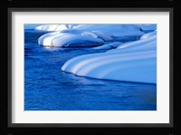 Lamprey River in Winter, Wild and Scenic River, New Hampshire Fine Art Print