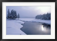Snow on the Shores of Second Connecticut Lake, Northern Forest, New Hampshire Fine Art Print