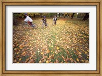 Riding Bikes in Late Fall, New Hampshire Fine Art Print