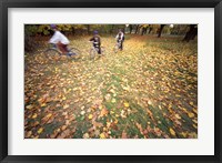 Riding Bikes in Late Fall, New Hampshire Fine Art Print