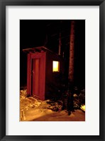 Outhouse at the Sub Sig Outing Club's Dickerman Cabin, New Hampshire Fine Art Print