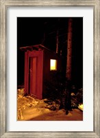 Outhouse at the Sub Sig Outing Club's Dickerman Cabin, New Hampshire Fine Art Print