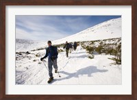 Winter Hiking near Lion Head, Mount Washington, White Mountain National Forest, New Hampshire Fine Art Print