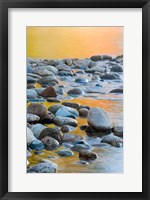 Fall Reflections Among the Cobblestones in the Saco River, White Mountains, New Hampshire Fine Art Print