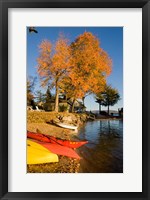 Kayaks, Lake Winnipesauke, New Hampshire Fine Art Print