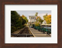 Scenic railroad at Weirs Beach, New Hampshire Fine Art Print