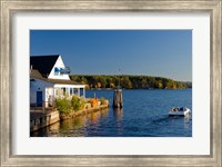 Wolfeboro Dockside Grille on Lake Winnipesauke, New Hampshire Fine Art Print