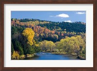 Fall along the Connecticut River in Colebrook, New Hampshire Fine Art Print