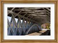 Covered Bridge over the Upper Ammonoosuc River, Groveton, New Hampshire Fine Art Print