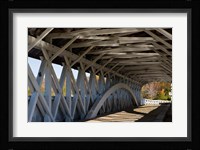 Covered Bridge over the Upper Ammonoosuc River, Groveton, New Hampshire Fine Art Print