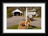 Covered Bridge in downtown Stark, New Hampshire Fine Art Print