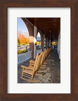 Front Porch of the Hanover Inn, Dartmouth College Green, Hanover, New Hampshire Fine Art Print