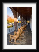 Front Porch of the Hanover Inn, Dartmouth College Green, Hanover, New Hampshire Fine Art Print