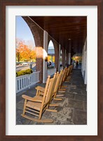 Front Porch of the Hanover Inn, Dartmouth College Green, Hanover, New Hampshire Fine Art Print