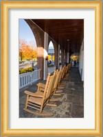 Front Porch of the Hanover Inn, Dartmouth College Green, Hanover, New Hampshire Fine Art Print