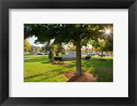 Town Green in Claremont, New Hampshire Fine Art Print