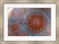 Brass compass, New Hampshire Fine Art Print