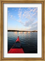 Kayak, sailboats, Portsmouth, New Hampshire Fine Art Print